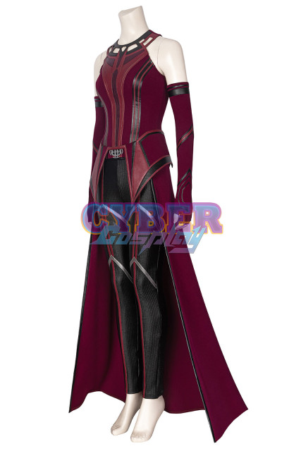 New Show Wanda Vision Scarlet Witch Wanda Finale Cosplay Costume C00296 Knit Version