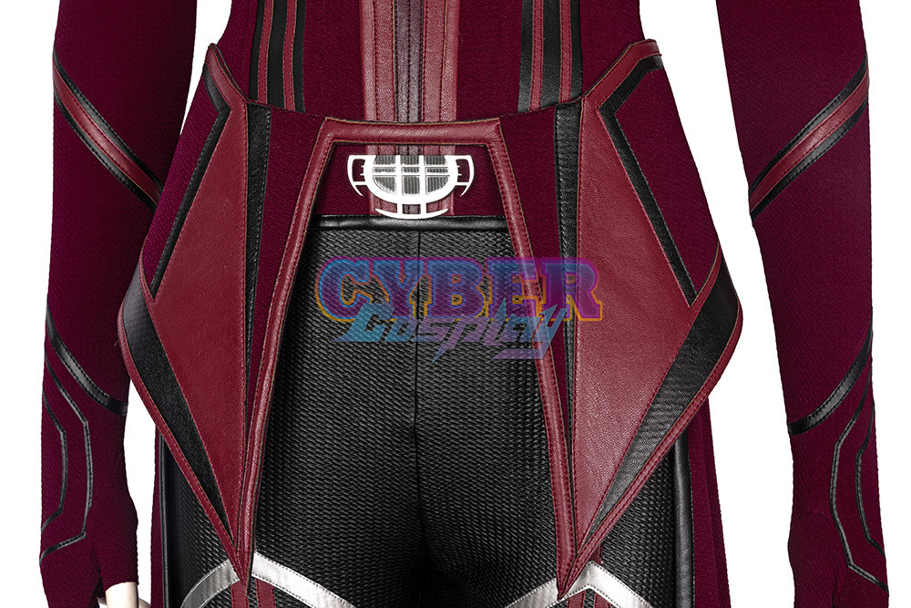 New Show Wanda Vision Scarlet Witch Wanda Finale Cosplay Costume C00296 Knit Version