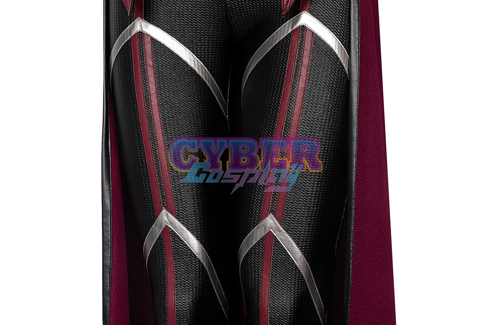 New Show Wanda Vision Scarlet Witch Wanda Finale Cosplay Costume C00296 Knit Version