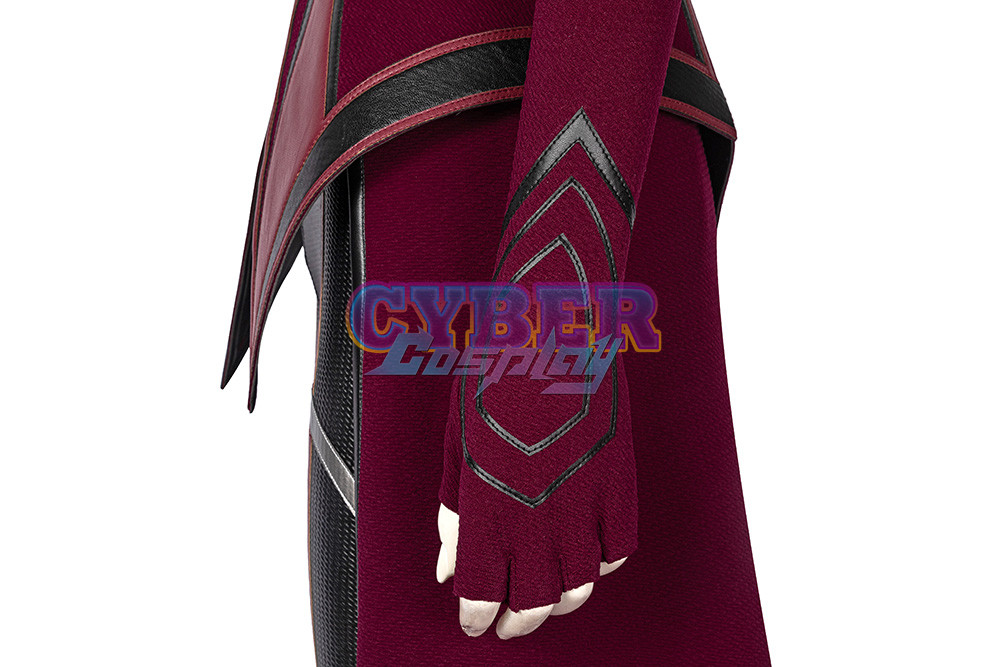 New Show Wanda Vision Scarlet Witch Wanda Finale Cosplay Costume C00296 Knit Version