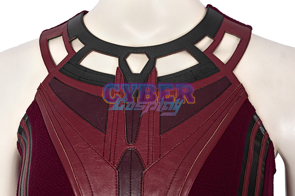 New Show Wanda Vision Scarlet Witch Wanda Finale Cosplay Costume C00296 Knit Version