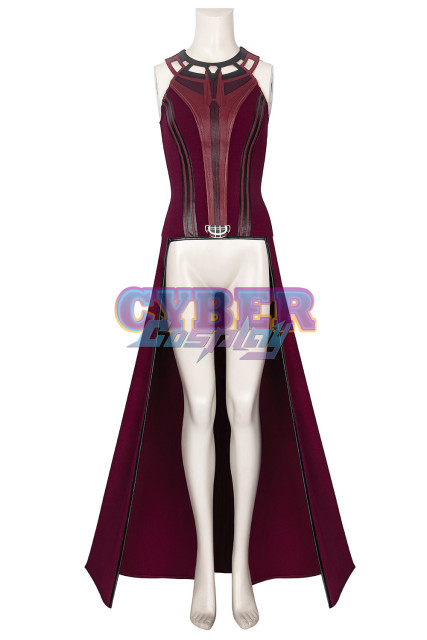 New Show Wanda Vision Scarlet Witch Wanda Finale Cosplay Costume C00296 Knit Version