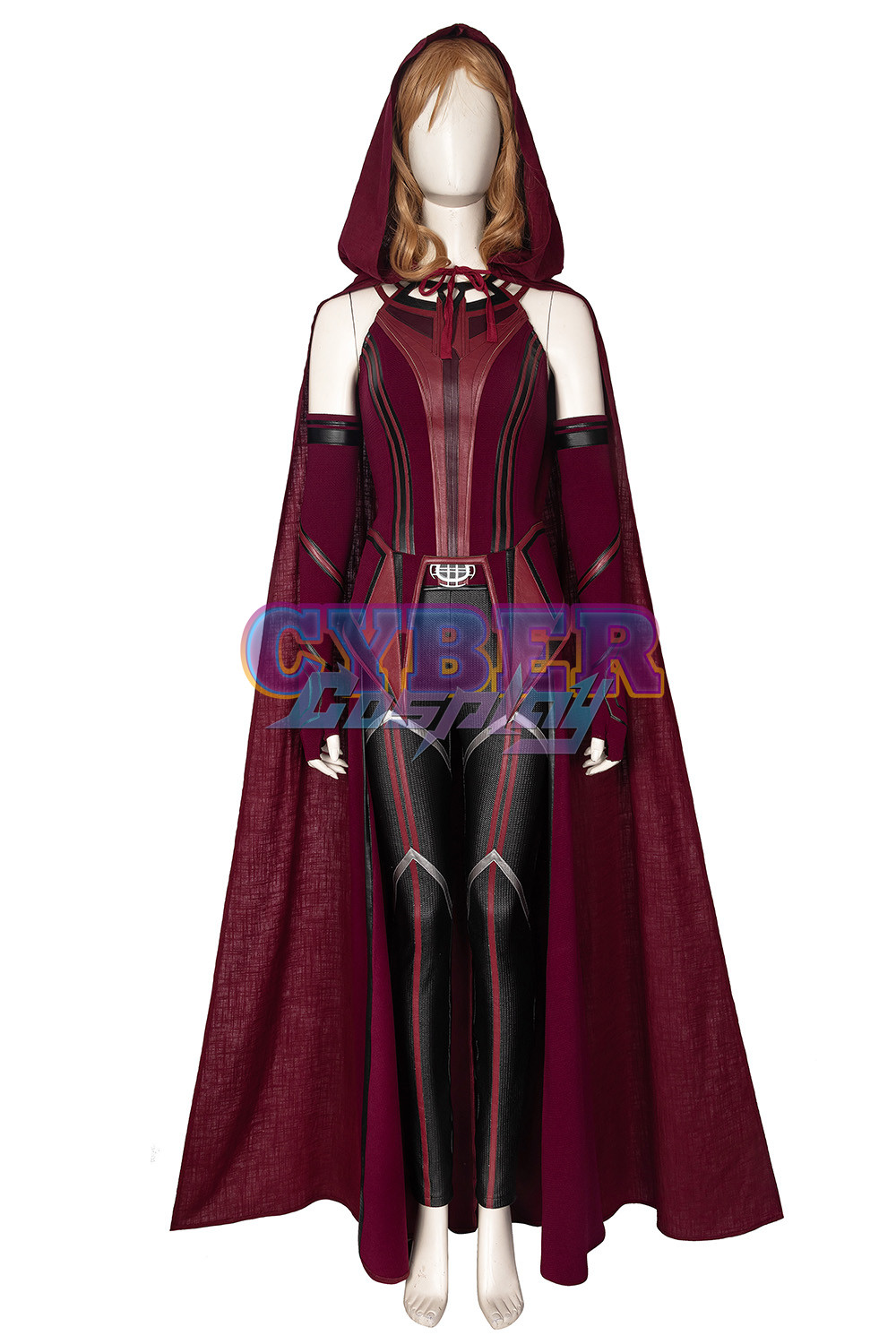 New Show Wanda Vision Scarlet Witch Wanda Finale Cosplay Costume C00296 Knit Version