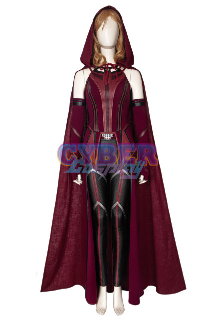 New Show Wanda Vision Scarlet Witch Wanda Finale Cosplay Costume C00296 Knit Version