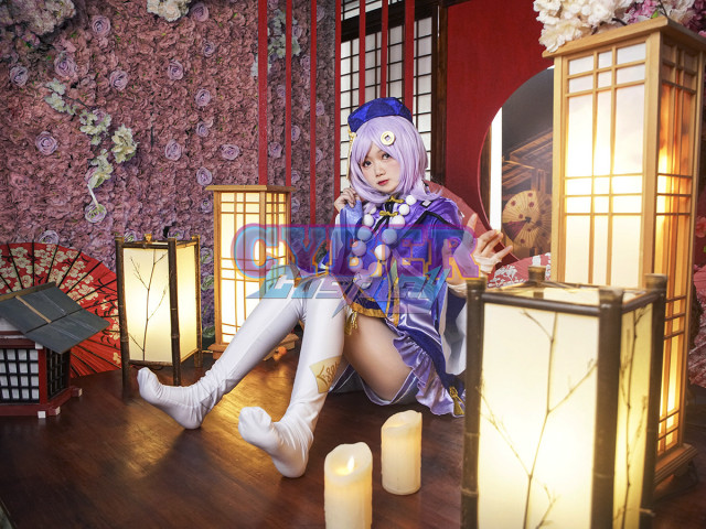 Genshin Impact Qiqi Cosplay Costume Upgrade Version C00166