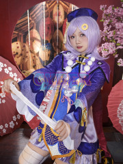 Genshin Impact Qiqi Cosplay Costume Upgrade Version C00166