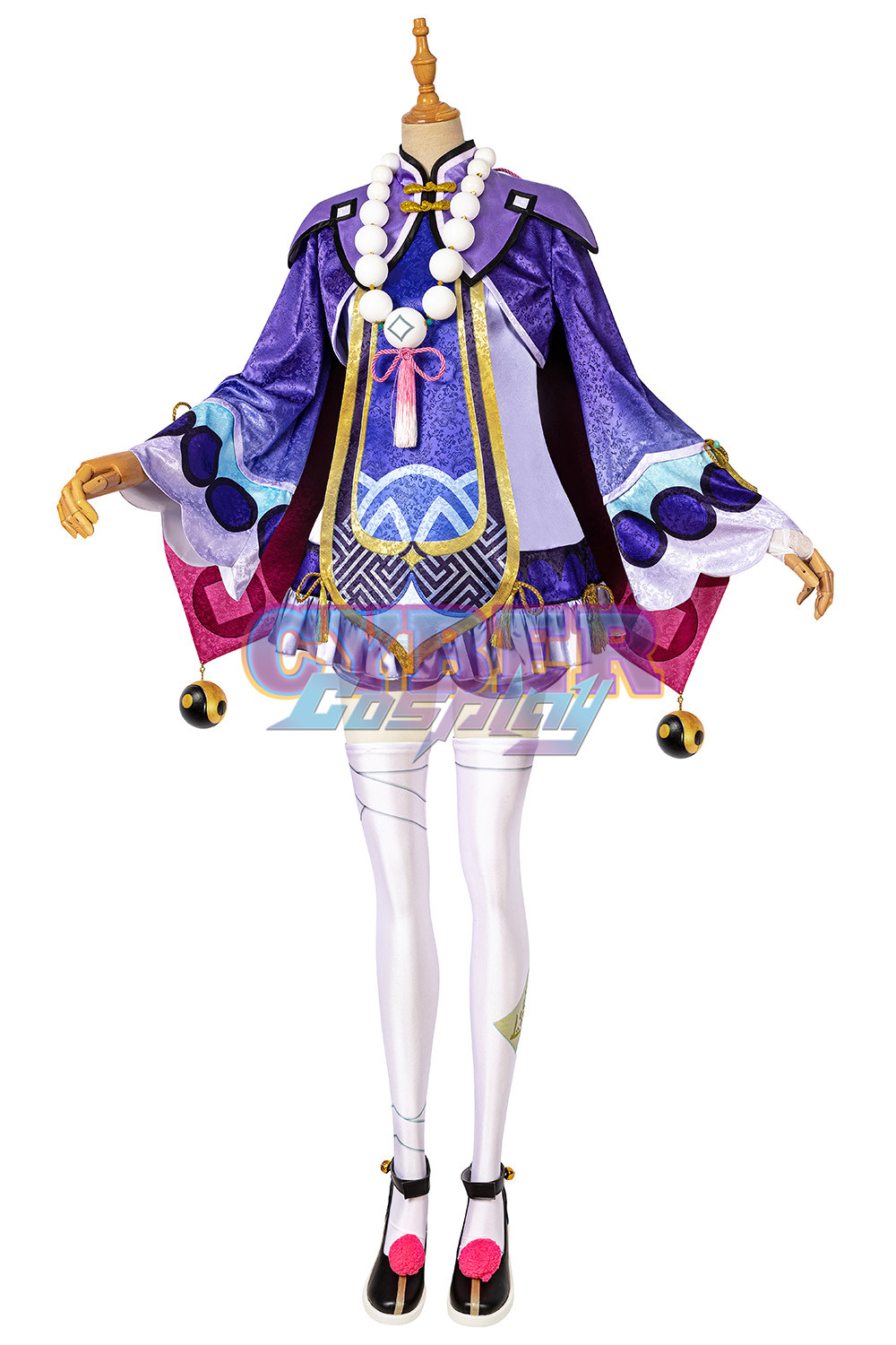 Genshin Impact Qiqi Cosplay Costume Upgrade Version C00166