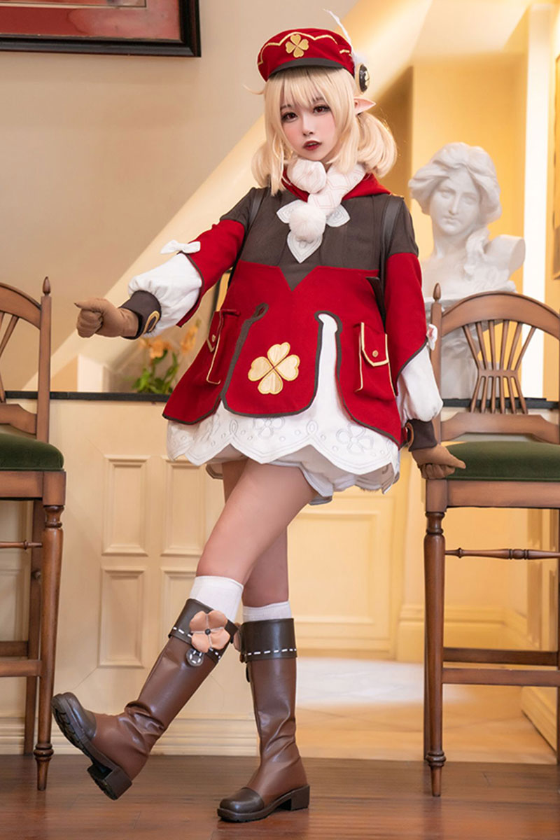 Genshin Impact Klee Cosplay Costume C02886