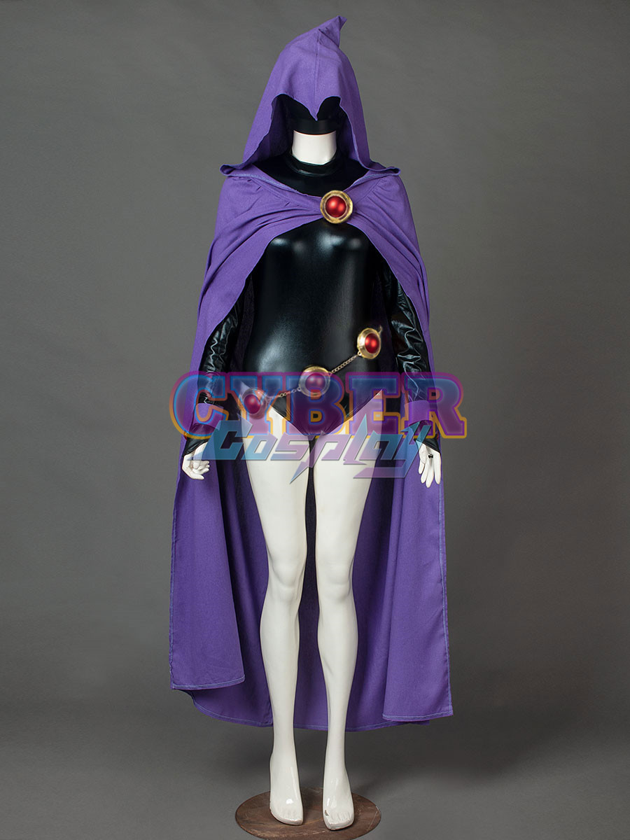 Ready to Ship DC Teen Titans Rachel Roth Raven Cosplay Costume mp004071 - CH