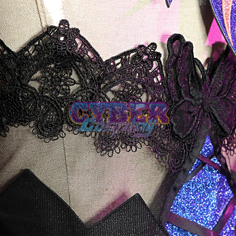 Genshin Impact Keqing Opulent Splendor Skin Cosplay Costume C00909