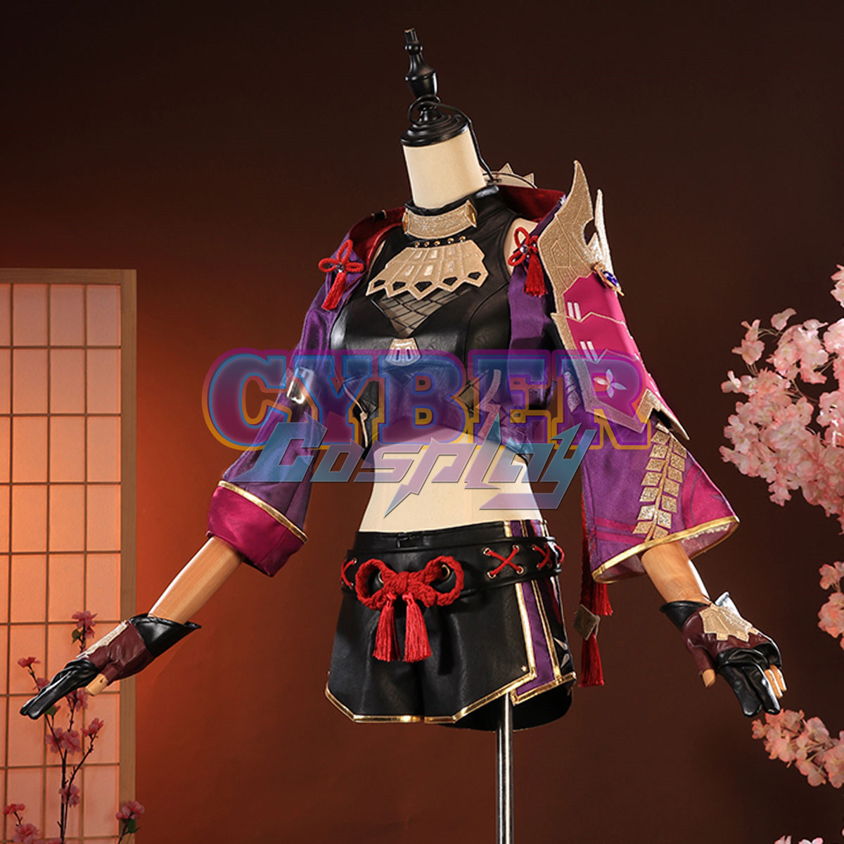 Genshin Impact Kuki Shinobu Cosplay Costume C02885