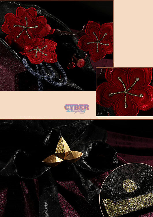 Game Genshin Impact Hu Tao Cosplay Costume Jacquard Version C02934