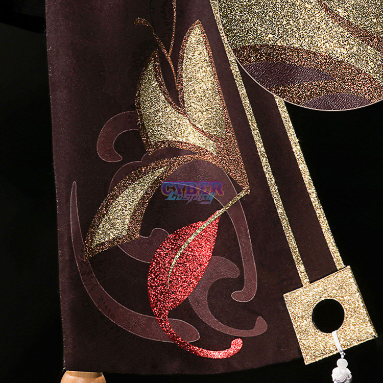 Game Genshin Impact Hu Tao Cosplay Costume Jacquard Version C02934