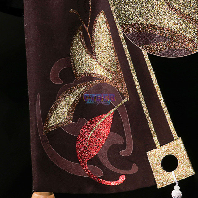 Game Genshin Impact Hu Tao Cosplay Costume Jacquard Version C02934