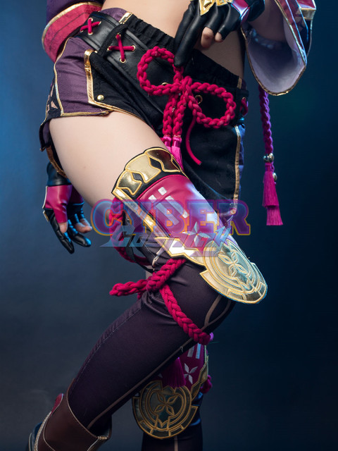 Genshin Impact Kuki Shinobu Cosplay Costume Jacquard Version C02058