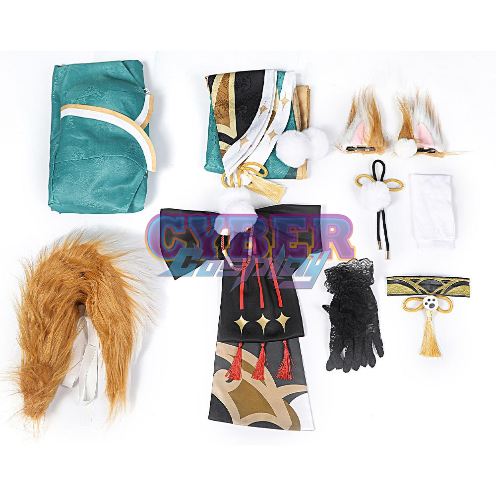 Genshin Impact Gorou Cosplay Costume Female Version C00965