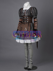 Alice: Madness Returns Alice Steamdress Cosplay Costumes mp000200