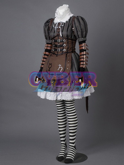 Alice: Madness Returns Alice Steamdress Cosplay Costumes mp000200