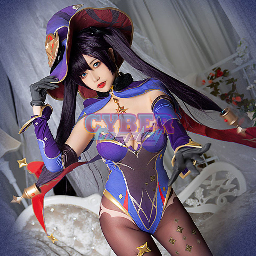 Genshin Impact Mona Cosplay Costume Upgraded Version C02890