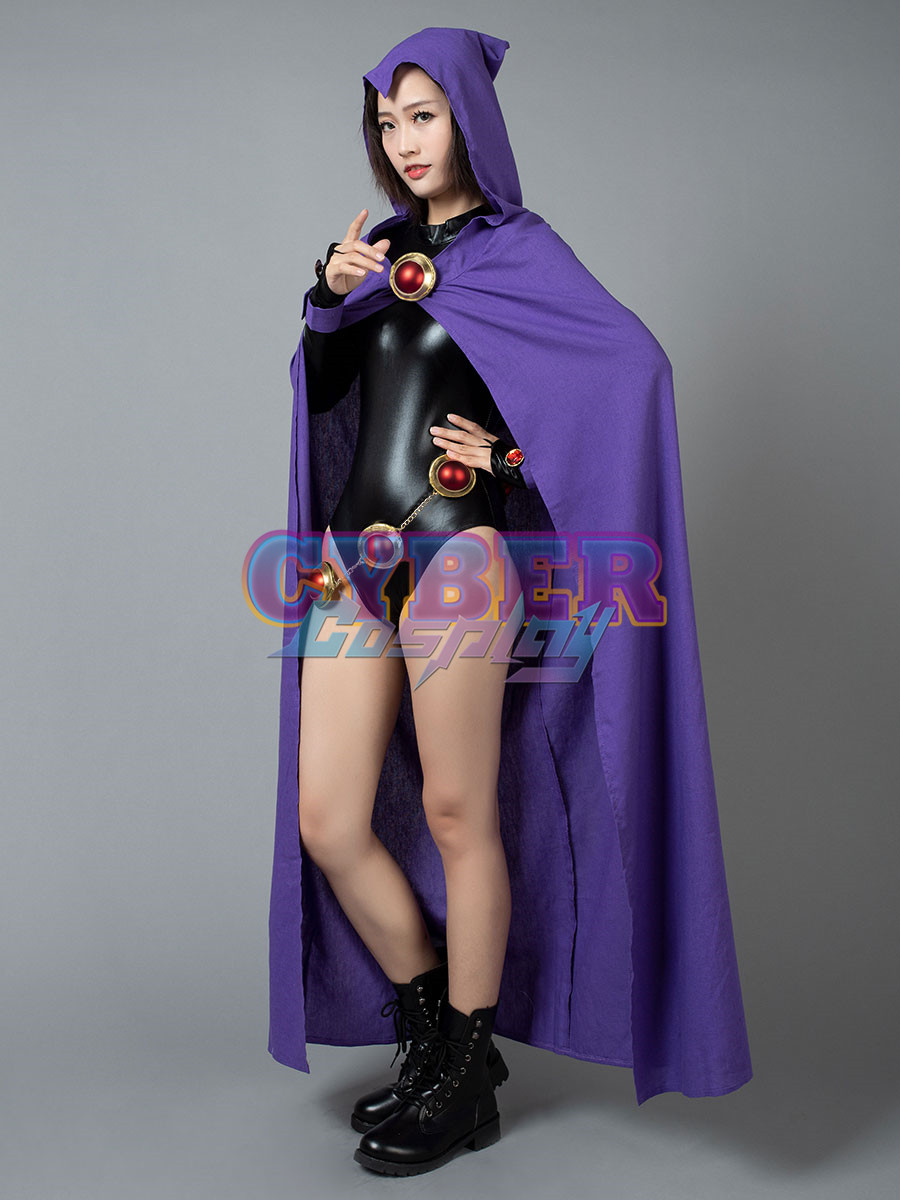 Ready to Ship DC Teen Titans Rachel Roth Raven Cosplay Costume mp004071 - CH