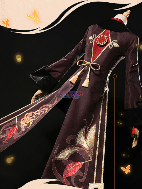 Game Genshin Impact Hu Tao Cosplay Costume Jacquard Version C02934