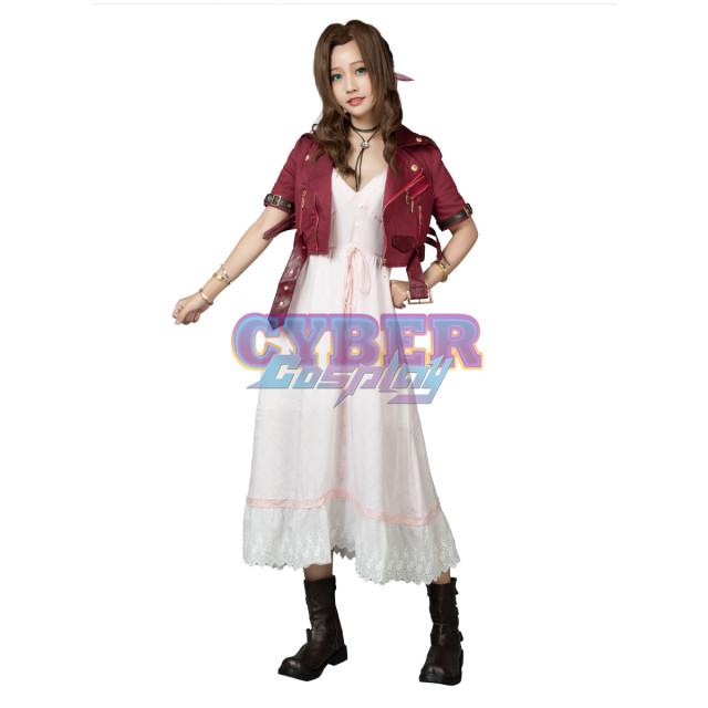 Final FantasyVII FF7 - Aerith Gainsborough Cosplay Costume mp005508