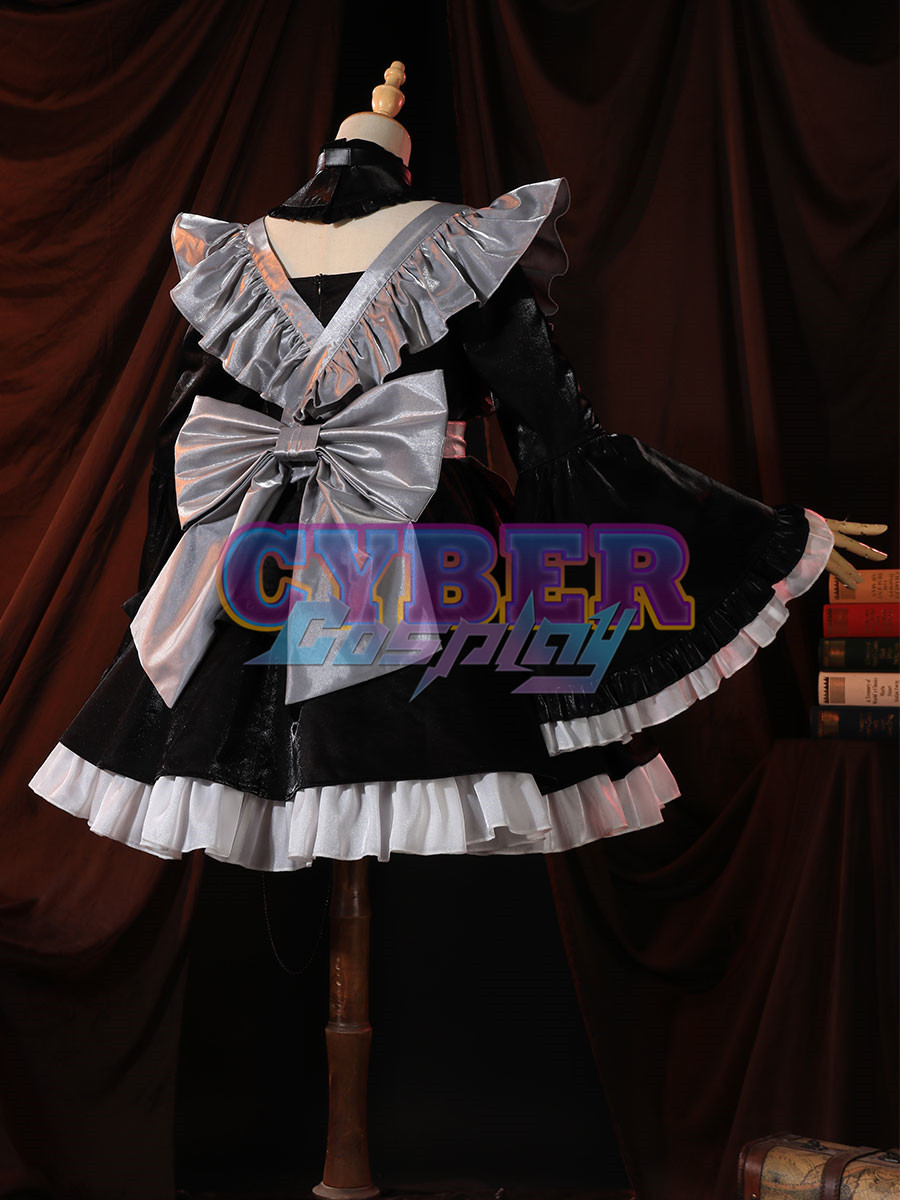 My Dress-Up Darling Kitagawa Marin Black Lobelia Maid Outfit Cosplay Costume C02873