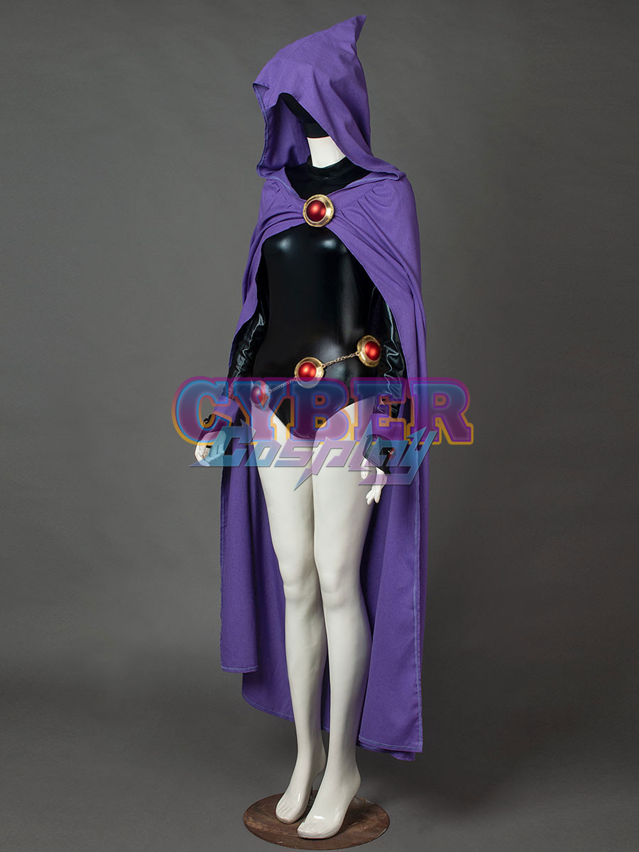 Ready to Ship DC Teen Titans Rachel Roth Raven Cosplay Costume mp004071 - CH