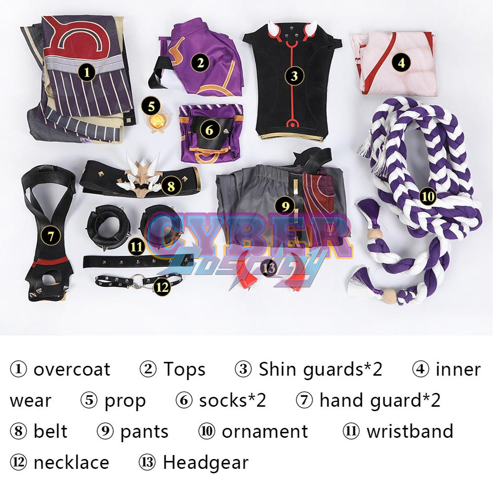 Genshin Impact Arataki Itto Cosplay Costume C00958