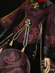 Game Genshin Impact Hu Tao Cosplay Costume Jacquard Version C02934
