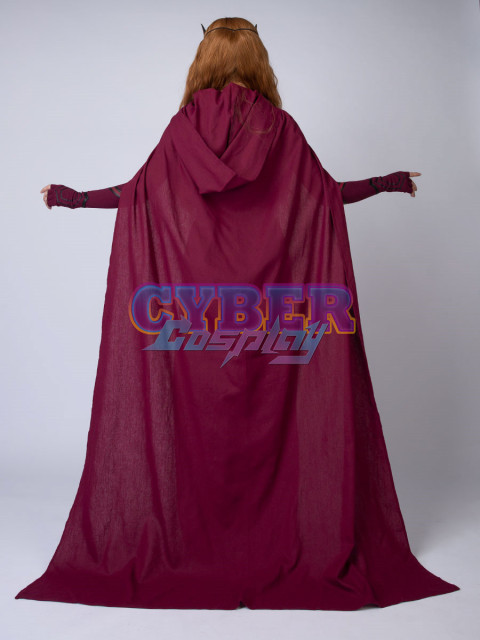 New Show Wanda Vision Scarlet Witch Wanda Finale Cosplay Costume C00296 Knit Version