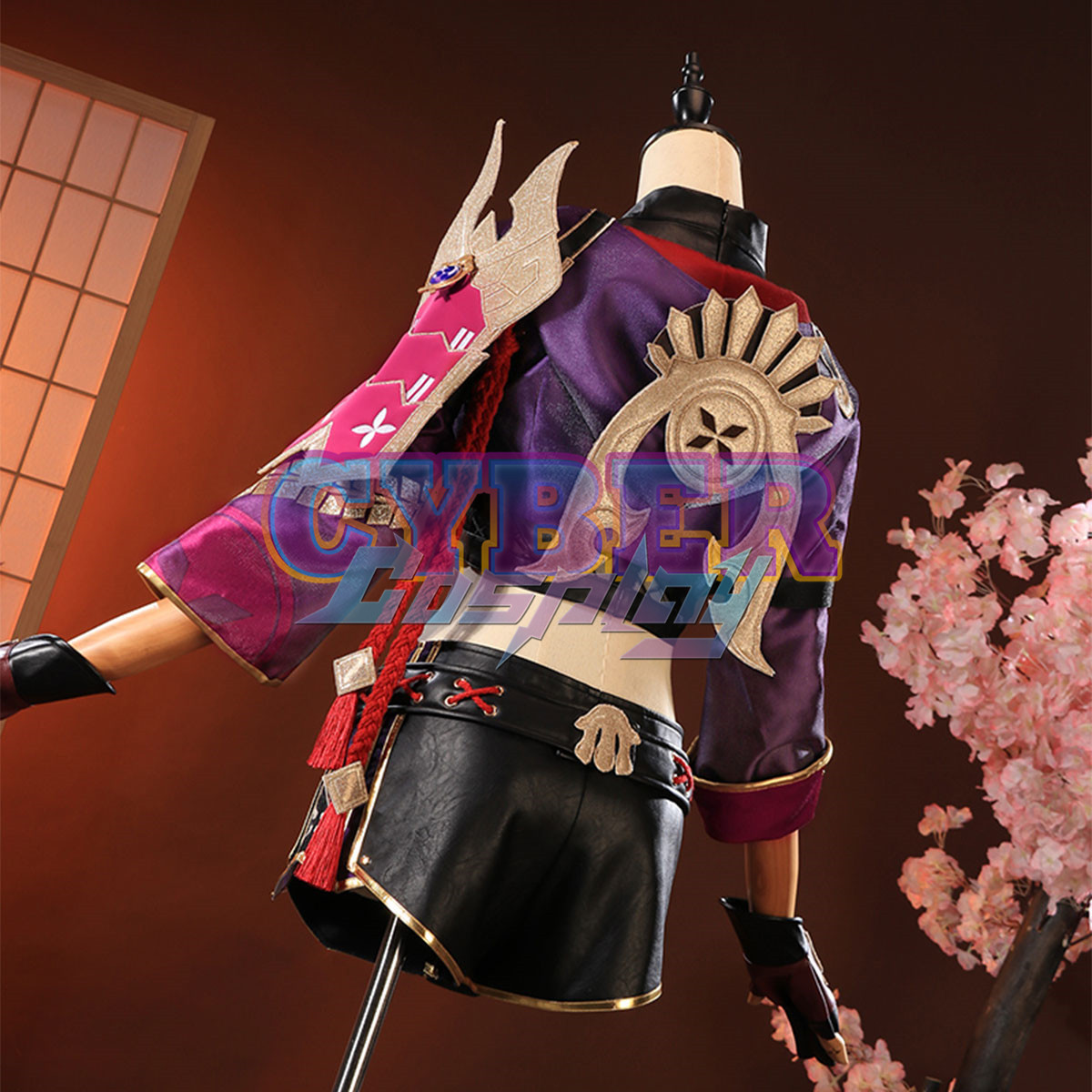 Genshin Impact Kuki Shinobu Cosplay Costume C02885