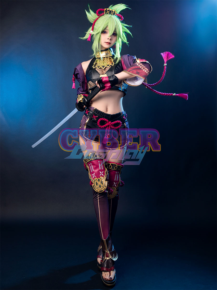 Genshin Impact Kuki Shinobu Cosplay Costume Jacquard Version C02058