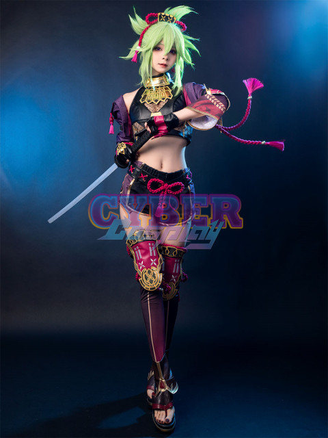 Genshin Impact Kuki Shinobu Cosplay Costume Jacquard Version C02058