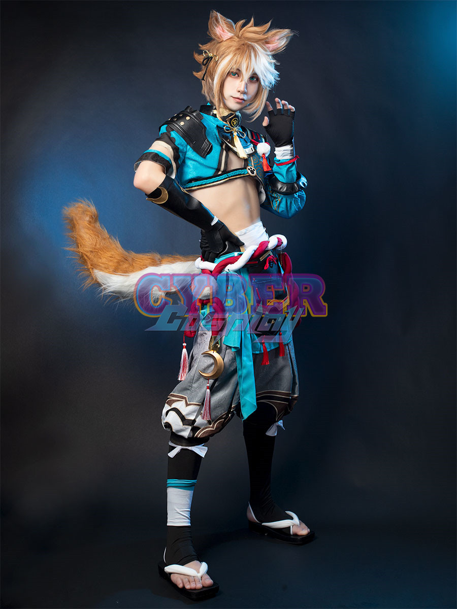 Genshin Impact - Gorou Cosplay Costume Jacquard Version C00668