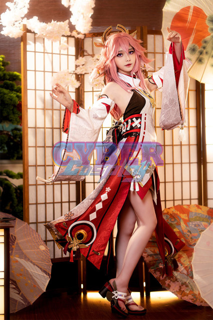 Genshin Impact Yae Miko Cosplay Costume C02884