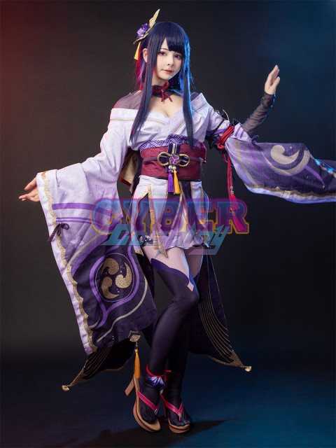 Genshin Impact Raiden Shogun Cosplay Costume Updated Version C01054