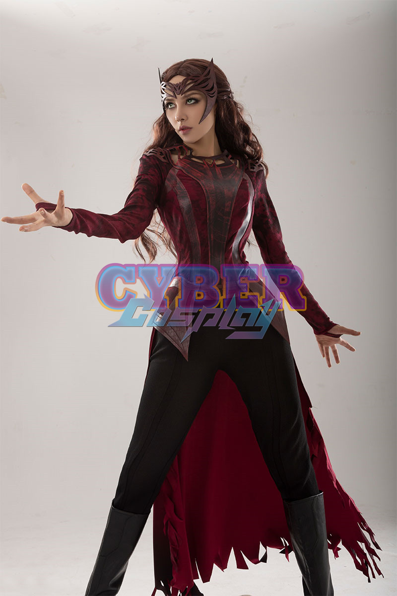 Doctor Strange in the Multiverse of Madness Scarlet Witch Wanda Cosplay Costume C02045