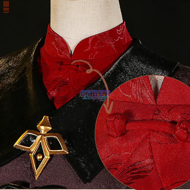 Game Genshin Impact Hu Tao Cosplay Costume Jacquard Version C02934