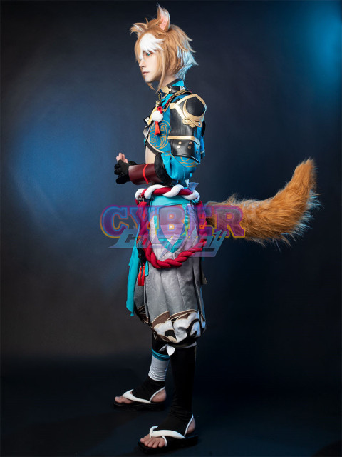 Genshin Impact - Gorou Cosplay Costume Jacquard Version C00668