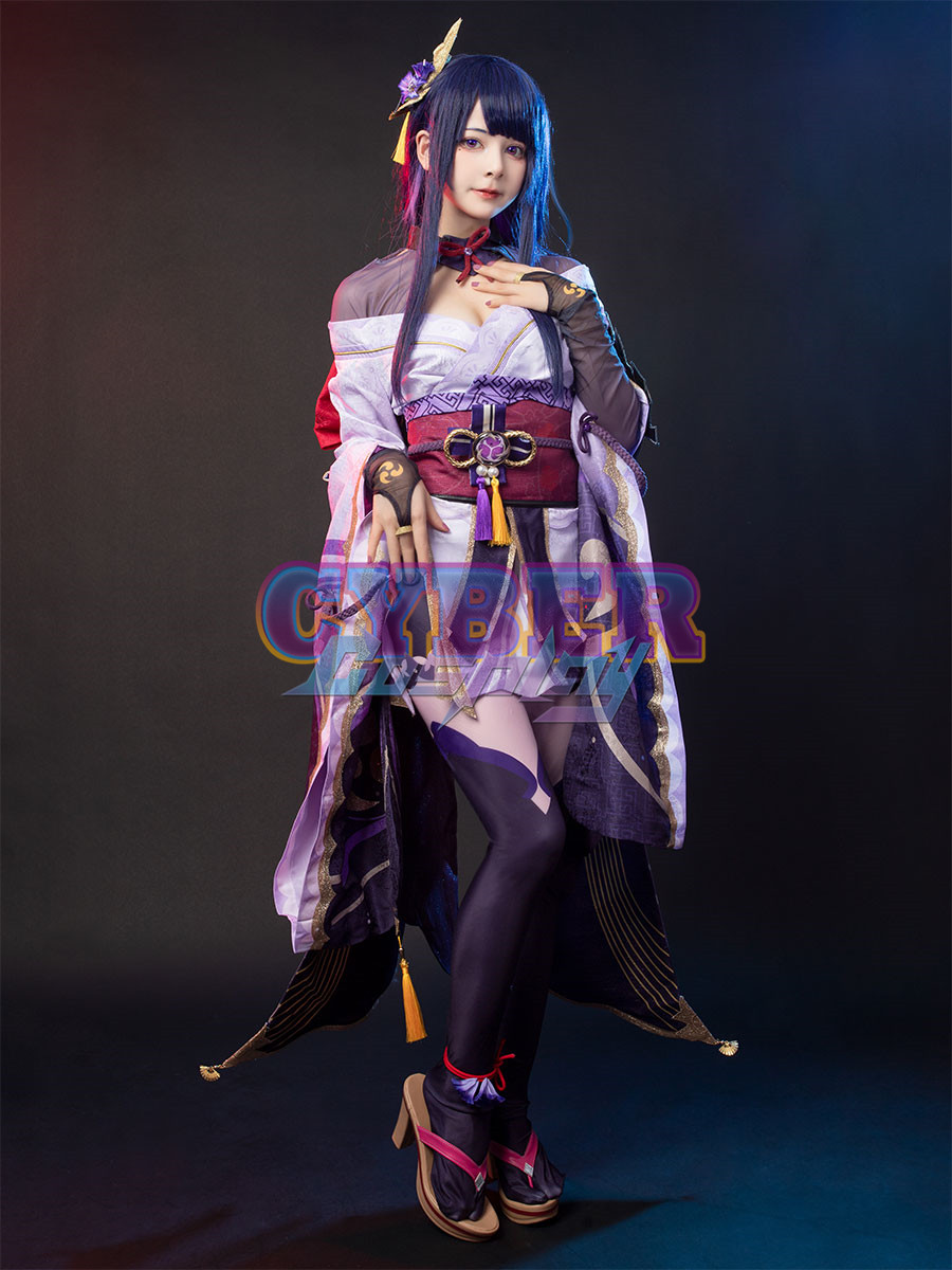 Genshin Impact Raiden Shogun Cosplay Costume Updated Version C01054