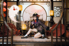 Game Genshin Impact Hu Tao Cosplay Costume Jacquard Version C02934