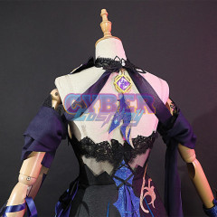 Genshin Impact Keqing Opulent Splendor Skin Cosplay Costume C00909