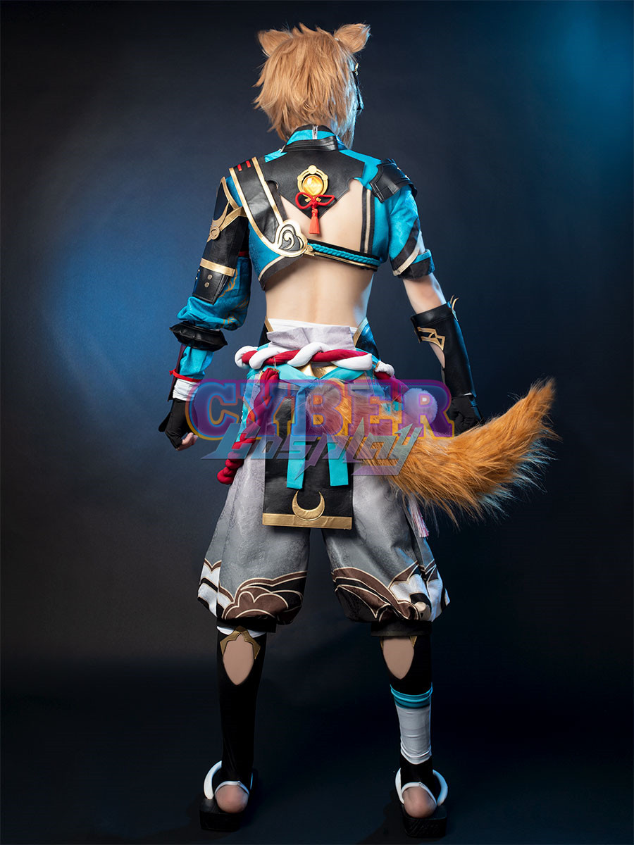 Genshin Impact - Gorou Cosplay Costume Jacquard Version C00668