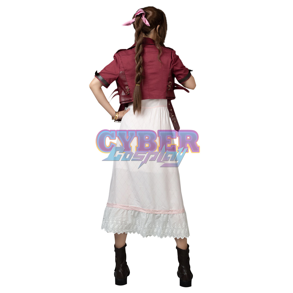 Final FantasyVII FF7 - Aerith Gainsborough Cosplay Costume mp005508