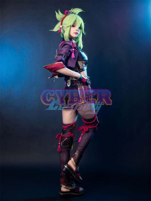 Genshin Impact Kuki Shinobu Cosplay Costume Jacquard Version C02058