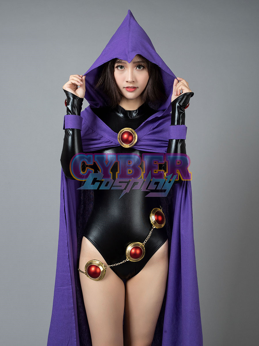 Ready to Ship DC Teen Titans Rachel Roth Raven Cosplay Costume mp004071 - CH