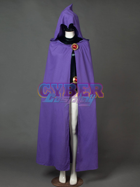 Ready to Ship DC Teen Titans Rachel Roth Raven Cosplay Costume mp004071 - CH