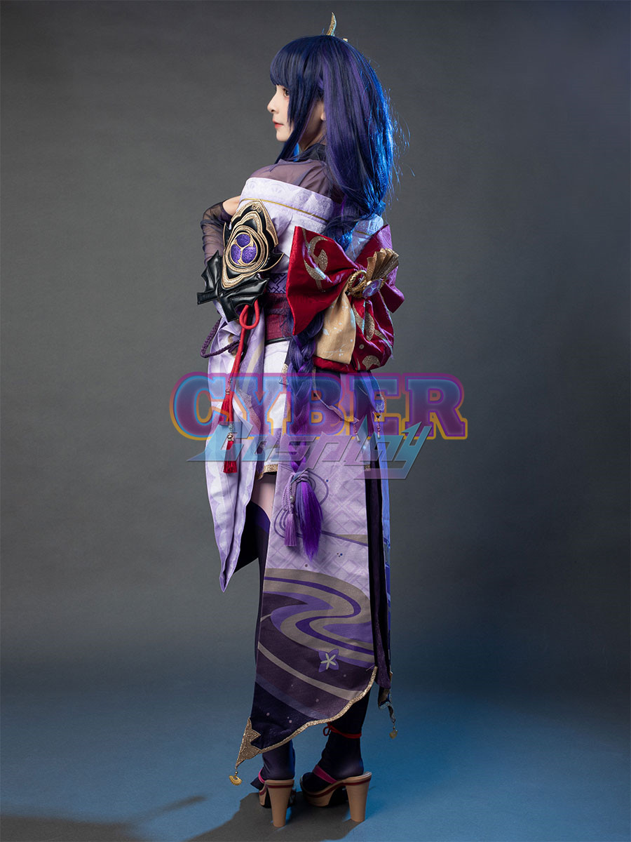 Genshin Impact Raiden Shogun Cosplay Costume Updated Version C01054