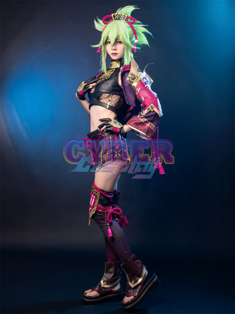 Genshin Impact Kuki Shinobu Cosplay Costume Jacquard Version C02058
